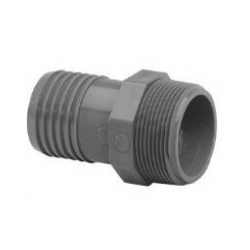 1.5IN MALE ADAPTER INS. GREY